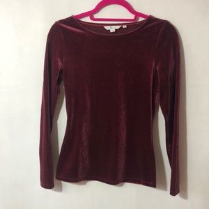 Boden | Tops | Boden Burgundy Velvet 